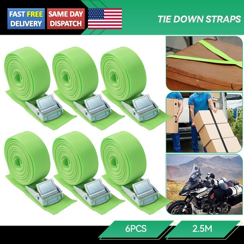 Lashing straps with - 6x, 1"x8'